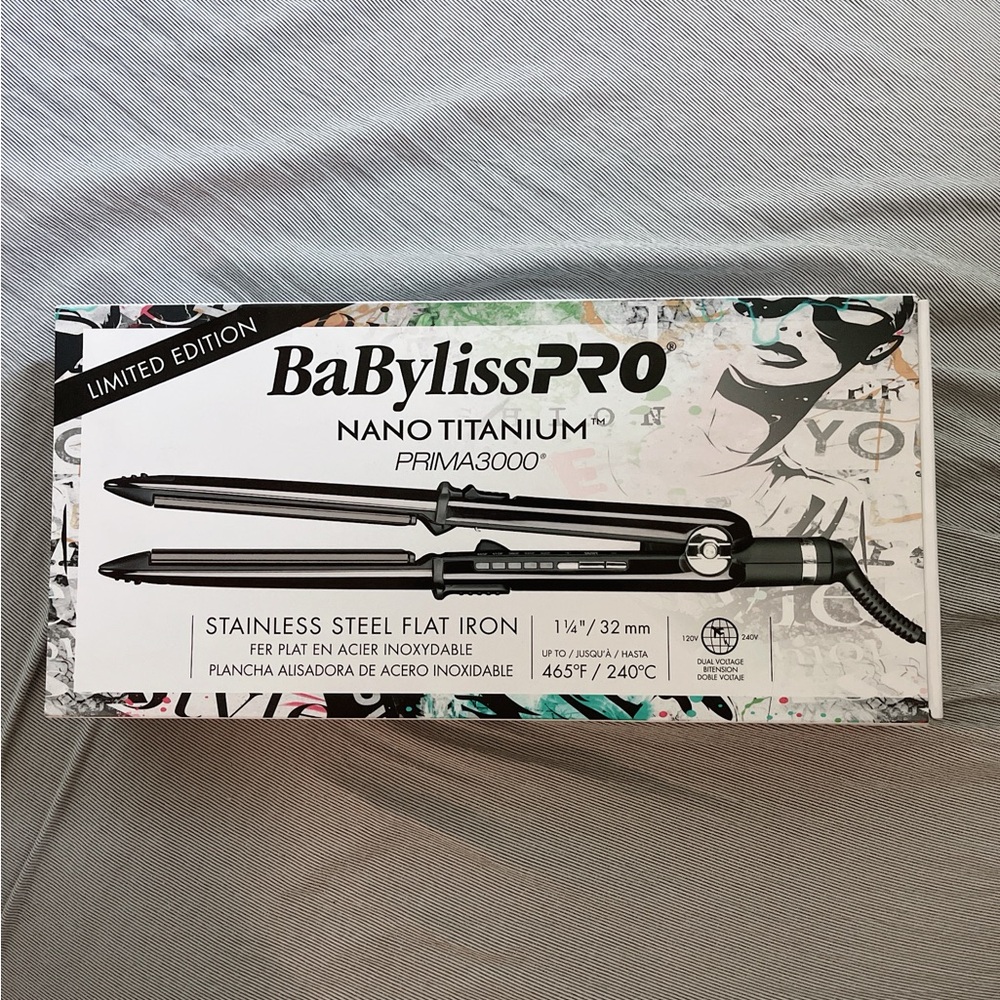 BaBylissPRO Nano Titanium Flat Iron